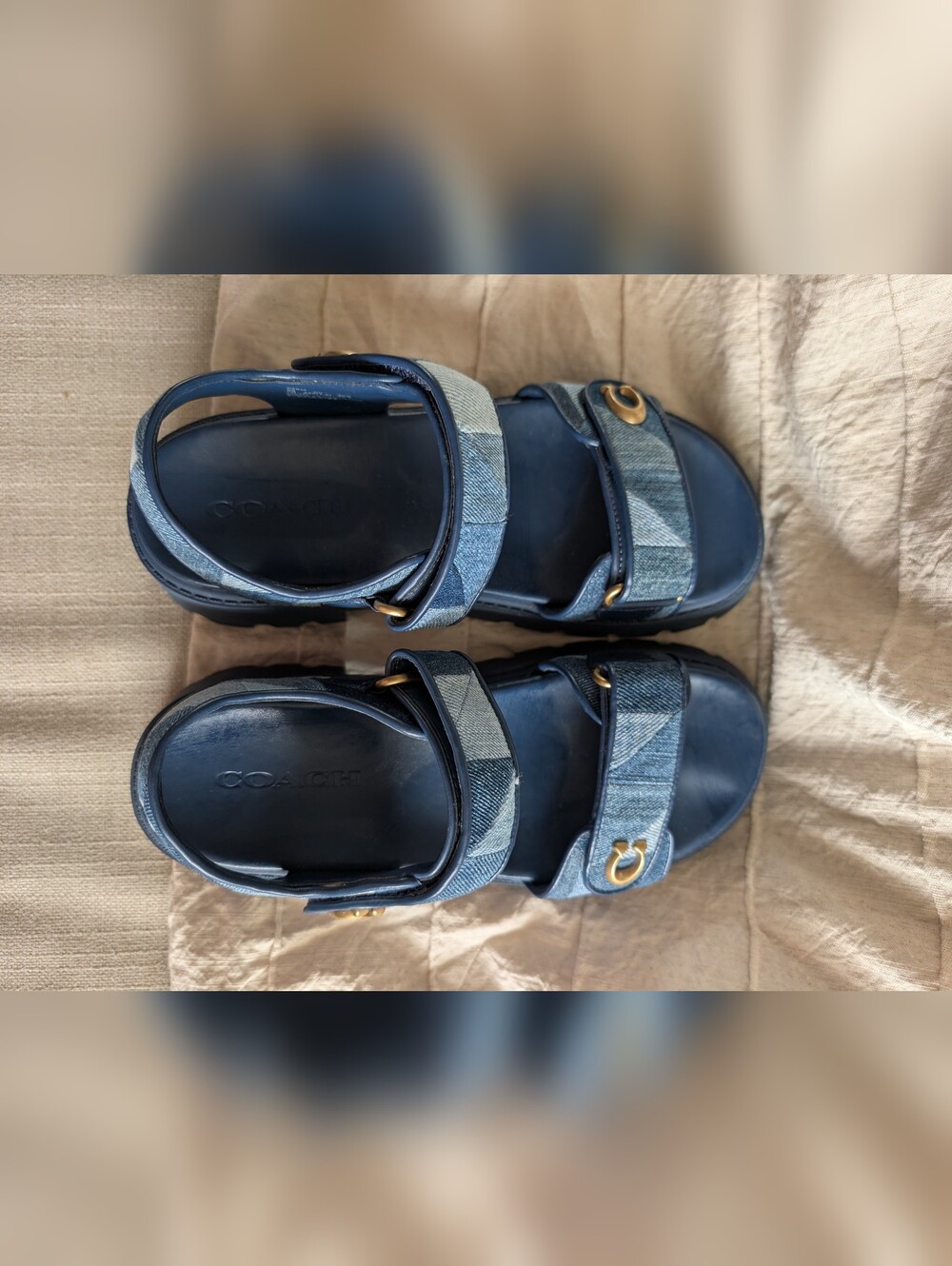 Coach Brynn Patchwork Platform Sandal - Picture 7 of 11